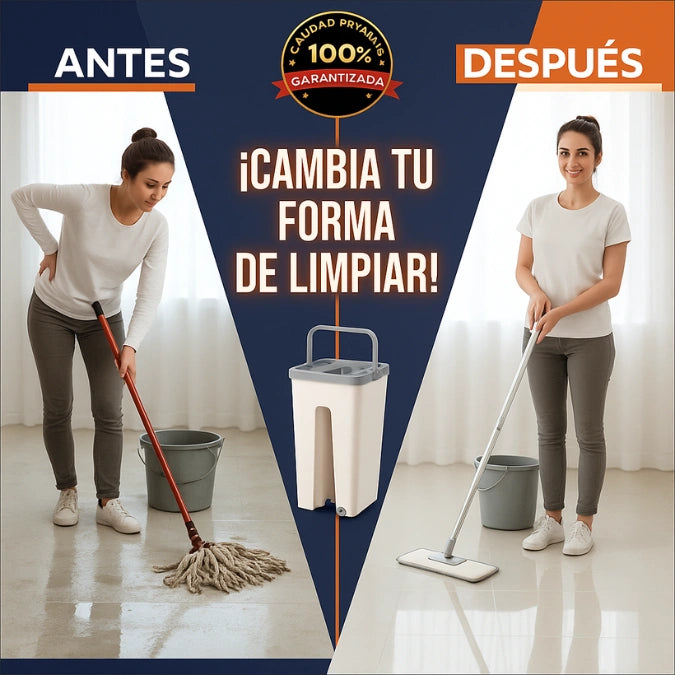 BrillaMop®️Limpieza profunda y brillante. Usalo sin ensuciarte las manos