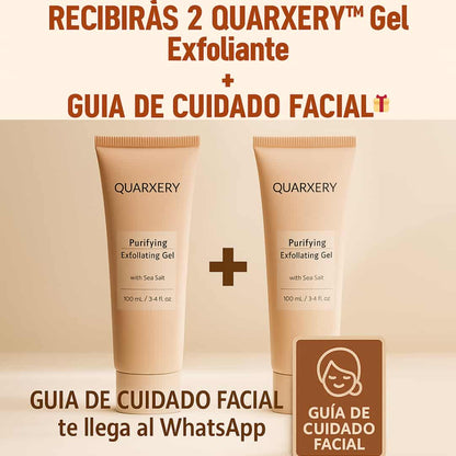 QUARXERY™  Gel Exfoliante – Promo 2 x 1 para una Piel Suave, Luminosa y uniforme.
