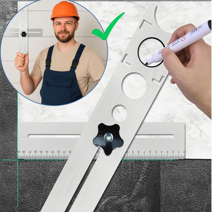 Regla Localizador Agujeros Para Baldosas-Di adiós a los cortes torcidos y al desperdicio de baldosas