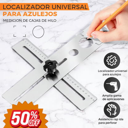Regla Localizador Agujeros Para Baldosas-Di adiós a los cortes torcidos y al desperdicio de baldosas