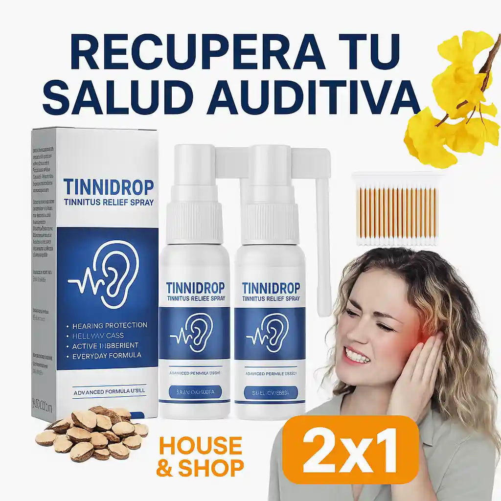 Tinnidrop® Spray Limpiador de Oídos Promo 2 x1