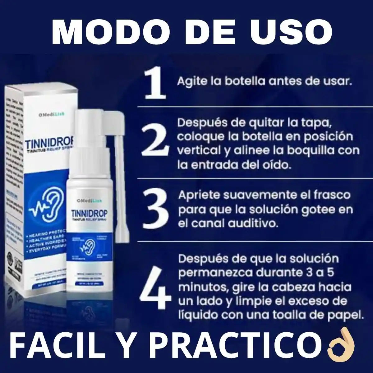 Tinnidrop® Spray Limpiador de Oídos Promo 2 x1