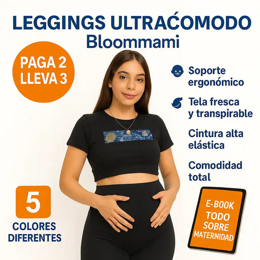 BLOOM-MAMI ®️  leggings Ultracómodos para las futuras mamás