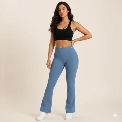 Leggings Bota Campana-Cintura Alta: Estilo que Moldea, Comodidad que Acompaña