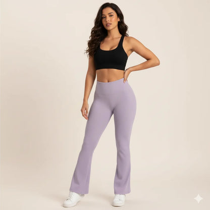 Leggings Bota Campana-Cintura Alta: Estilo que Moldea, Comodidad que Acompaña
